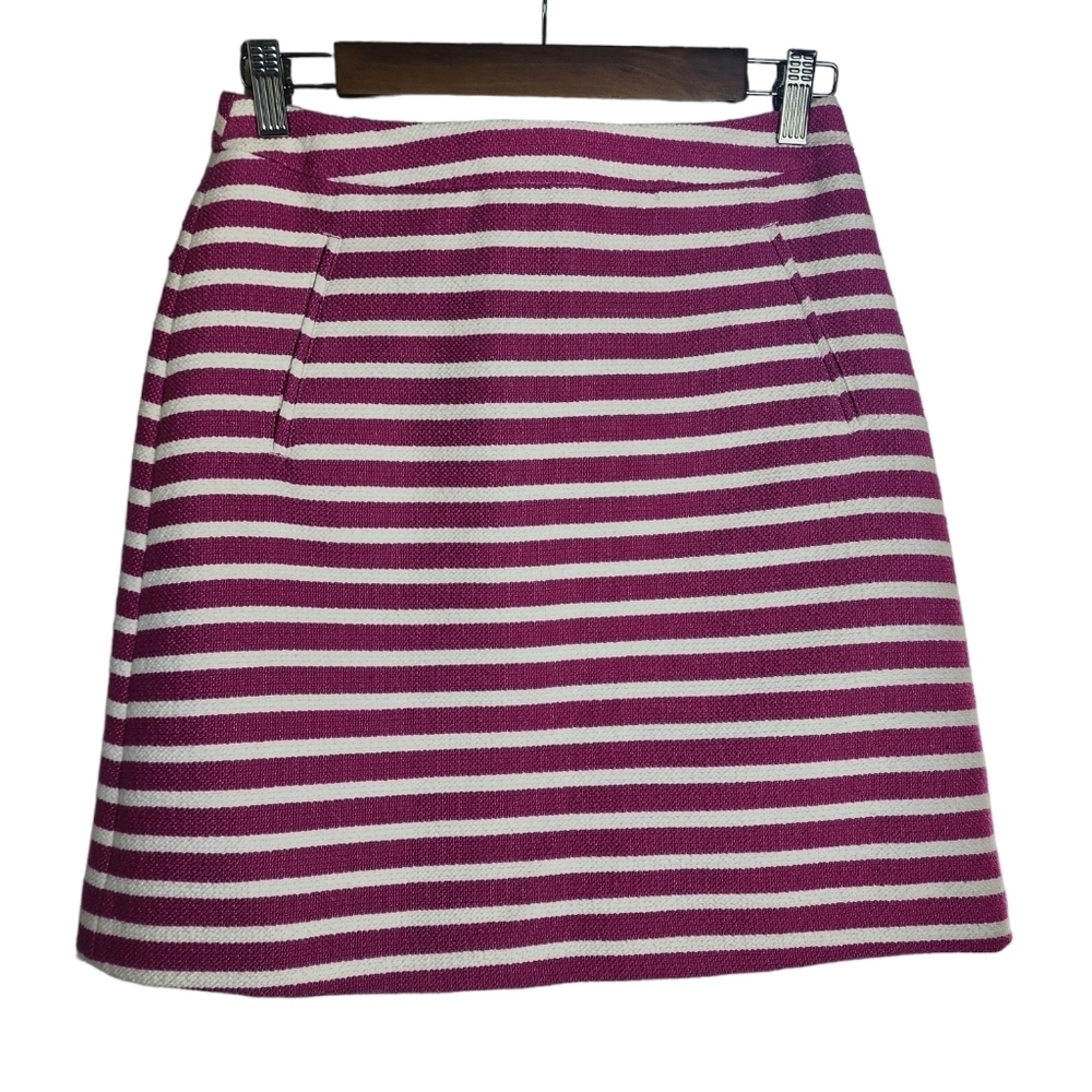 Halogen Magenta Striped Fully lined Pocket Front Pockets Women's Skirt Size 2